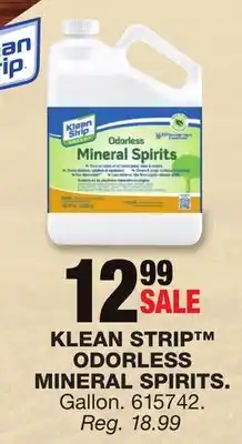 Blain's Farm & Fleet KLEAN STRIP ODORLESS MINERAL SPIRITS offer