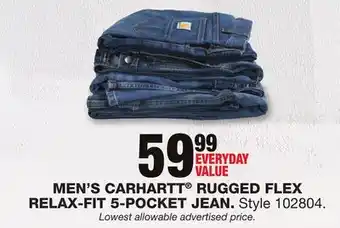 Blain's Farm & Fleet MEN'S CARHARTT RUGGED FLEX RELAX-FIT 5-POCKET JEAN offer