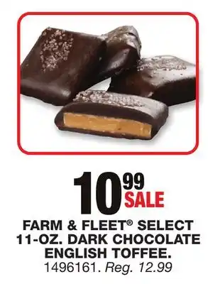 Blain's Farm & Fleet FARM & FLEET SELECT 11-OZ. DARK CHOCOLATE ENGLISH TOFFEE offer