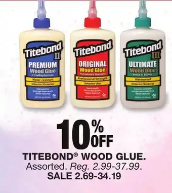 Blain's Farm & Fleet TITEBOND WOOD GLUE offer