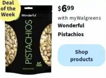 Walgreens Wonderful Pistachios offer