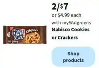 Walgreens Nabisco Cookies or Crackers offer