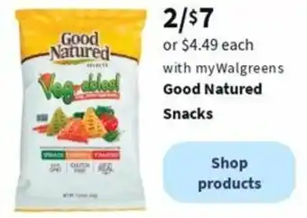 Walgreens Good Natured Snacks offer