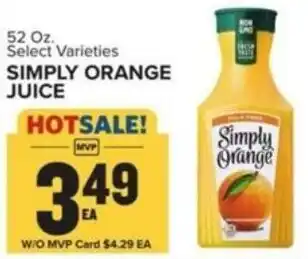 Food Lion SIMPLY ORANGE JUICE offer