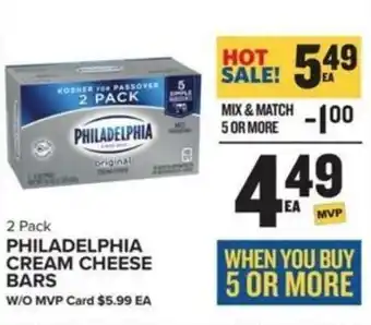 Food Lion PHILADELPHIA CREAM CHEESE BARS offer
