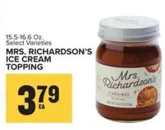 Food Lion MRS. RICHARDSON'S ICE CREAM TOPPING offer