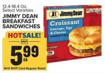 Food Lion JIMMY DEAN BREAKFAST SANDWICHES offer