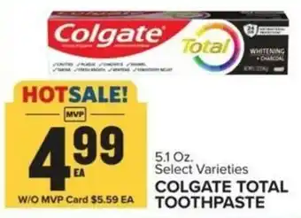 Food Lion COLGATE TOTAL TOOTHPASTE offer