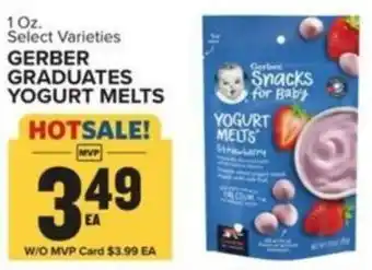 Food Lion GERBER GRADUATES YOGURT MELTS offer
