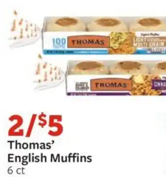Fareway Thomas' English Muffins 6 ct offer