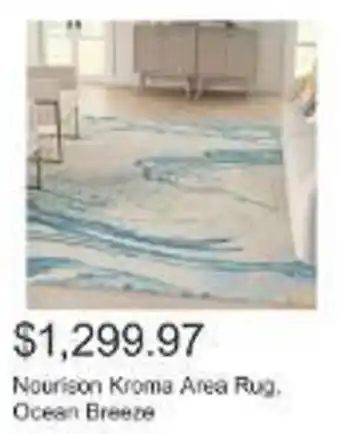 Costco Nourison Kroma Area Rug. Ocean Breeze offer