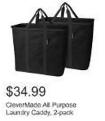 Costco CleverMade All Purpose Laundry Caddy 2-pack offer
