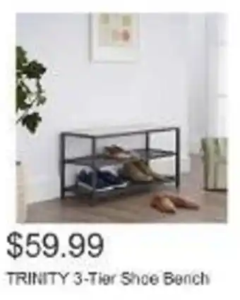 Costco TRINITY 3-Tier Shoe Bench offer