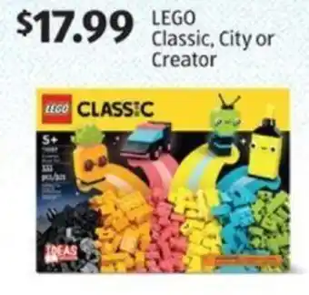 Aldi LEGO Classic, City or Creator offer