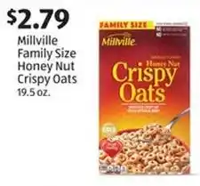 Aldi Millville Family Size Honey Nut Crispy Oats offer