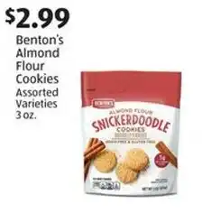 Aldi Benton's Almond Flour Cookies offer