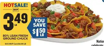 Food Lion 80% LEAN FRESH GROUND CHUCK offer