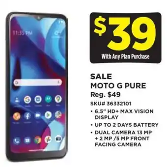 Dollar General MOTO G PURE offer