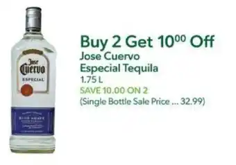 Publix Jose Cuervo Especial Tequila offer