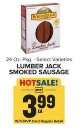 Food Lion LUMBER JACK SMOKED SAUSAGE offer