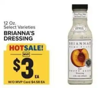 Food Lion BRIANNA'S DRESSING offer