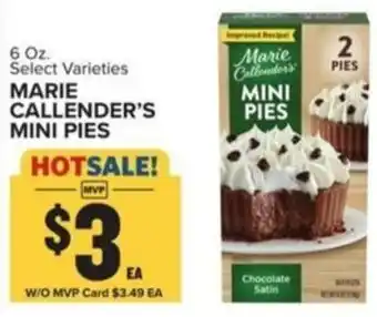 Food Lion MARIE CALLENDER'S MINI PIES offer