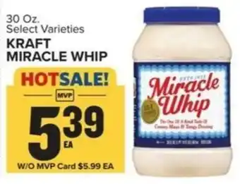 Food Lion KRAFT MIRACLE WHIP offer