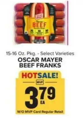 Food Lion OSCAR MAYER BEEF FRANKS offer