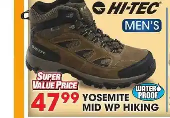 Big 5 Hi-Tec Men's Yosemite Mid WP Hiking offer