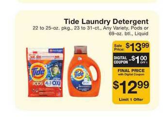 Fairway Store Market Tide Laundry Detergent offer