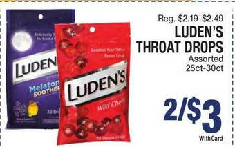 Kinney Drugs Luden's Throat Drops offer