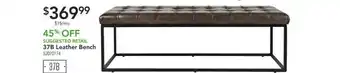 37b Leather Bench