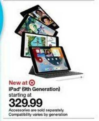 Target Ipad (9th Generation) offer