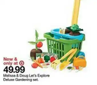 Target Melissa & Doug Let's Explore Deluxe Gardening Set offer