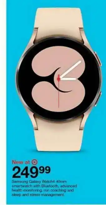 Target Samsung Galaxy Watch4 40mm offer