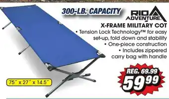 Big 5 Rio Adventure X-Frame Military Cot offer
