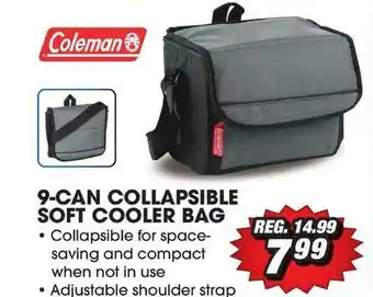 Big 5 Coleman 9-Can Collapsible Soft Cooler Bag offer