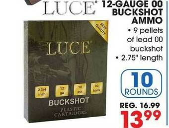 Big 5 Luce 12-Gauge 00 Buckshot Ammo offer