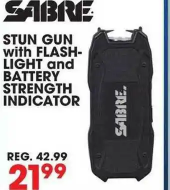 Big 5 Sabre Stun Gun With Flashlight And Battery Strength Indicator offer