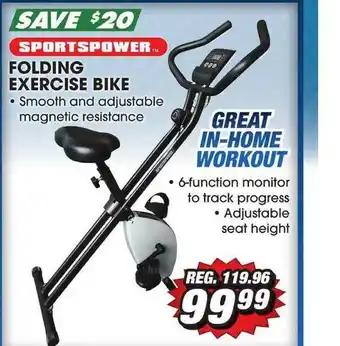 Big 5 Folding Exercise Bike offer