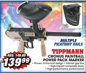 Big 5 Tippman Cronus Paintball Power Pack Marker offer