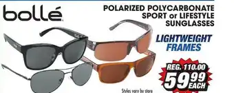 Big 5 Polarized Polycarbonate Sport Or Lifestyle Sunglasses offer