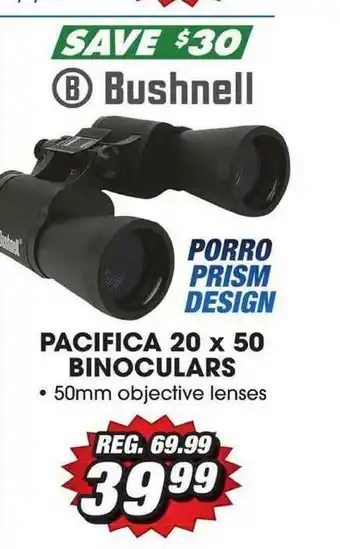 Big 5 Pacifica 20 X 50 Binoculars offer