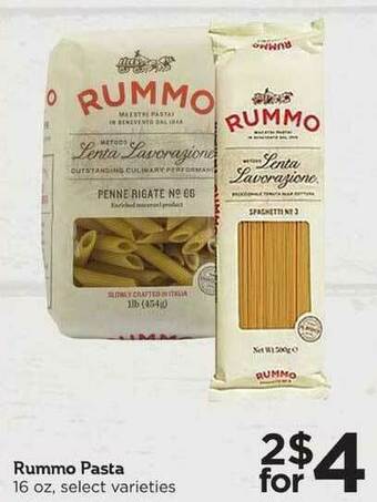 Cub Foods Rummo Pasta offer