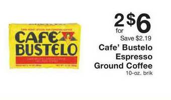 Fairway Store Market Cafe' Bustelo Espresso Ground Coffee offer