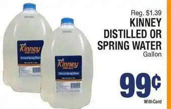 Kinney Drugs Kinney Distilled Or Spring Water offer