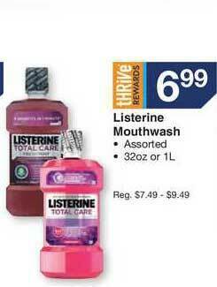 Kinney Drugs Listerine Mouthwash offer