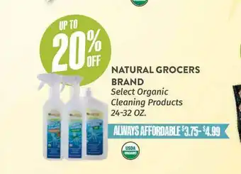 Natural Grocers Natural Grocers Brand Select Organic Cleaning Products 24-32 Oz. offer
