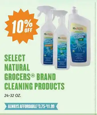 Natural Grocers Select Natural Grocers® Brand Cleaning Products offer