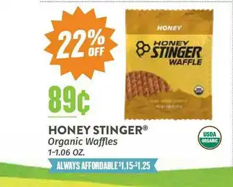 Natural Grocers Honey Stinger® Organic Waffles 1-1.06 Oz. offer
